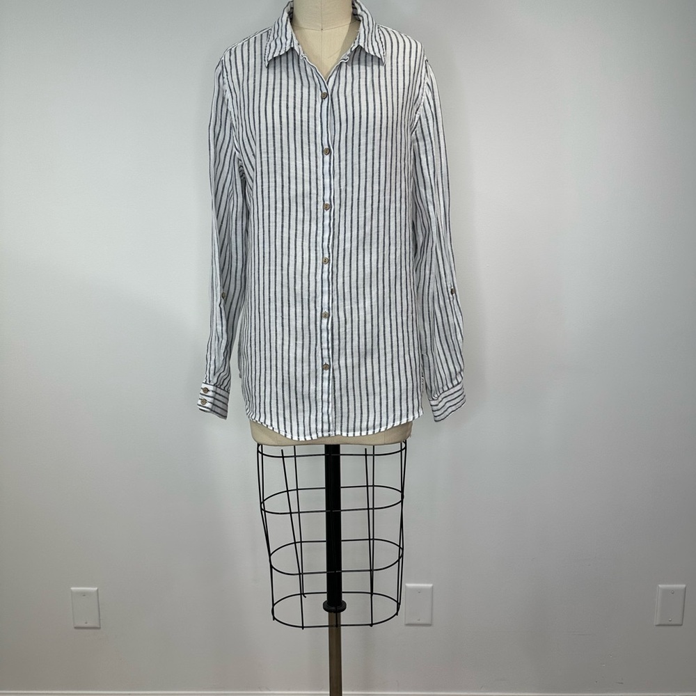 Classic Striped Button Down Shirt
